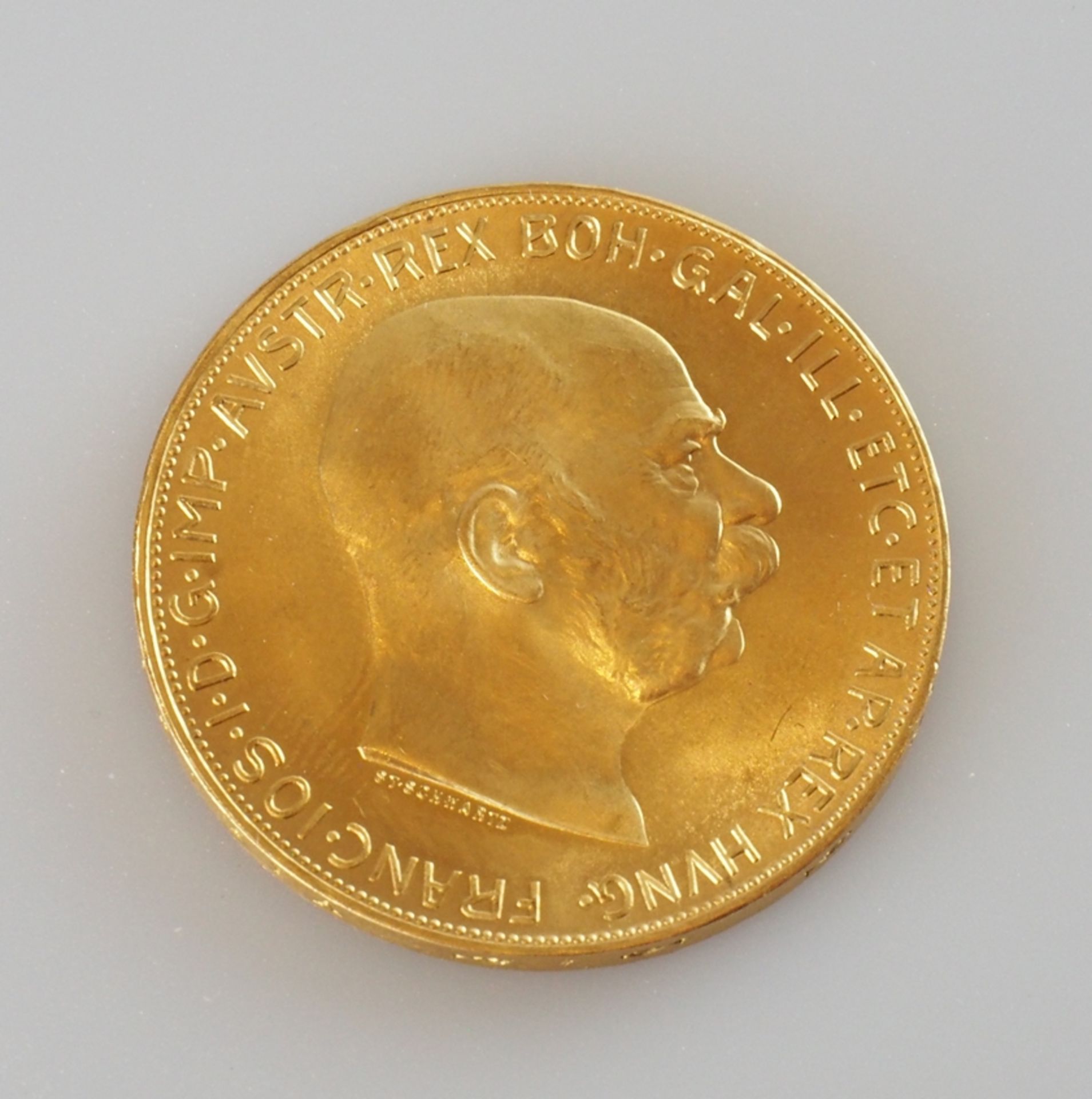 Goldmünze Österreich. 100 Kronen 1915
