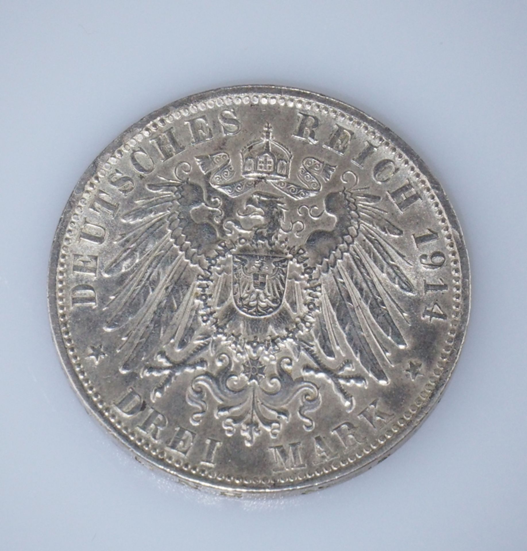 Bayern.  Drei Mark. 1914. J 52 - Bild 2 aus 2