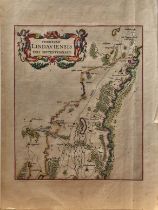 Lindau. 'Territorii Lindaviensis'. Kol. Kupferstichkarte von Rau bei Blaeu, 17. Jh. 29 x 24 cm