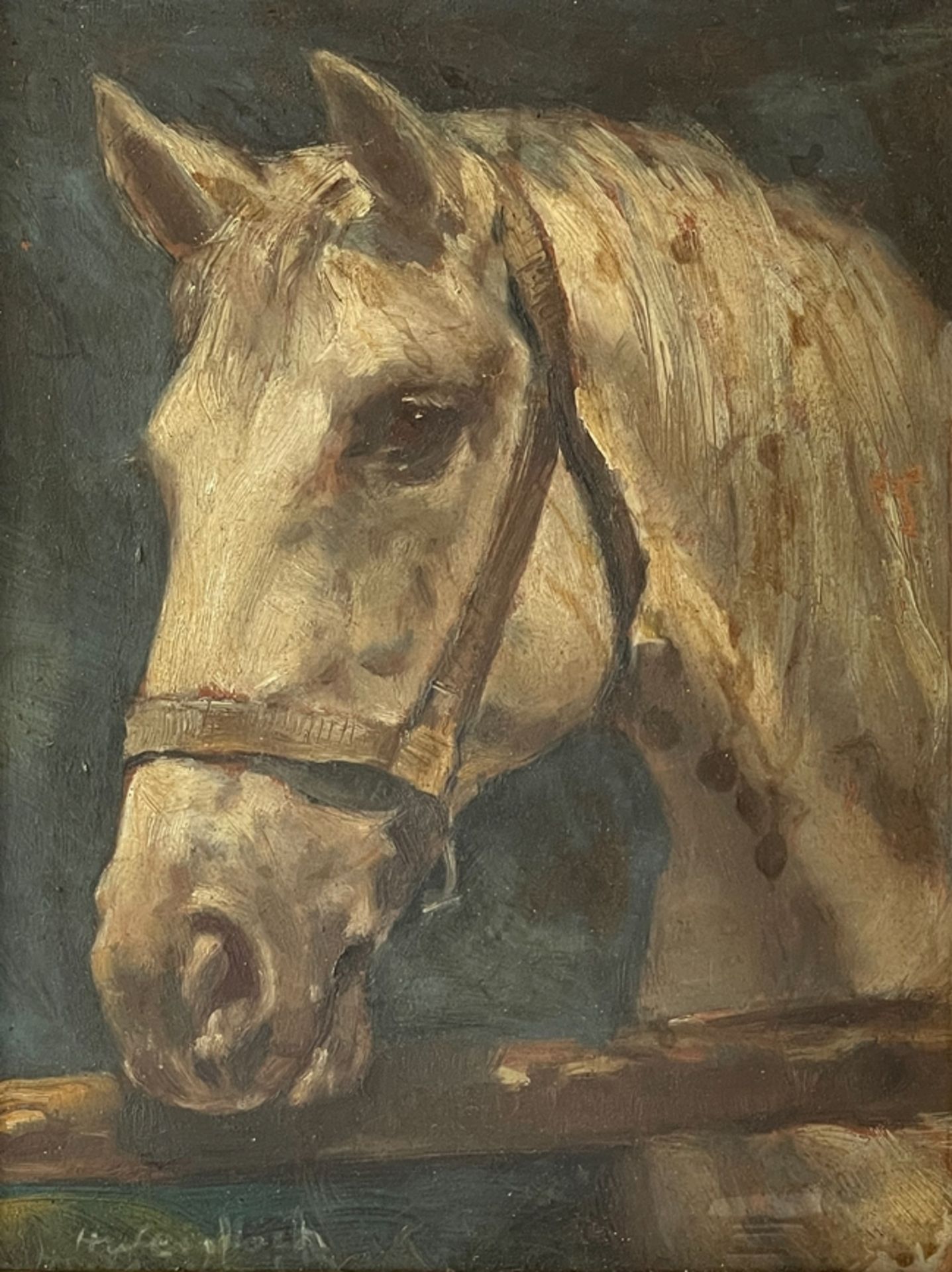 Gemälde Pferdekopf  - Bild 2 aus 3