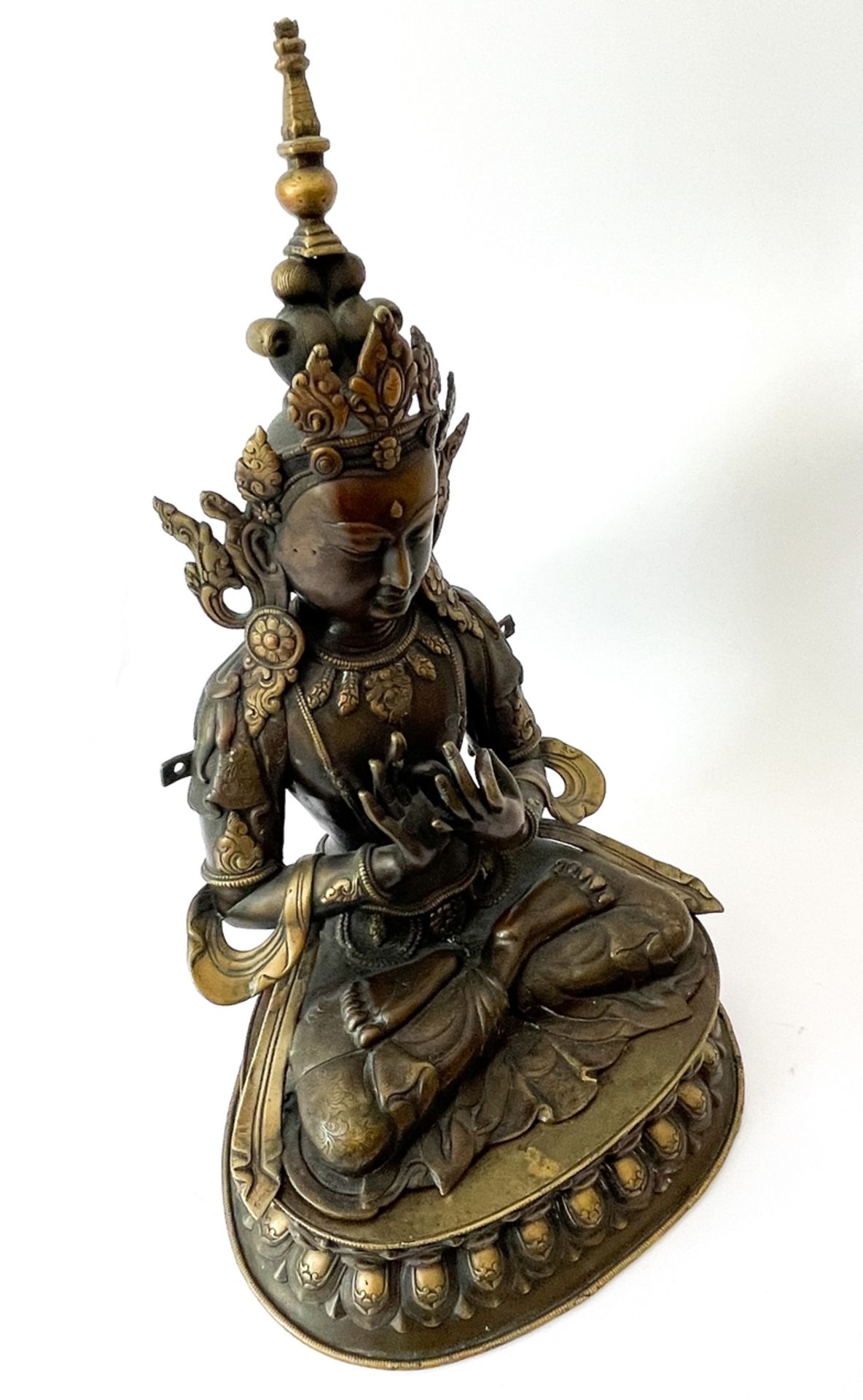 Alter Bronze Buddha - Bild 10 aus 10