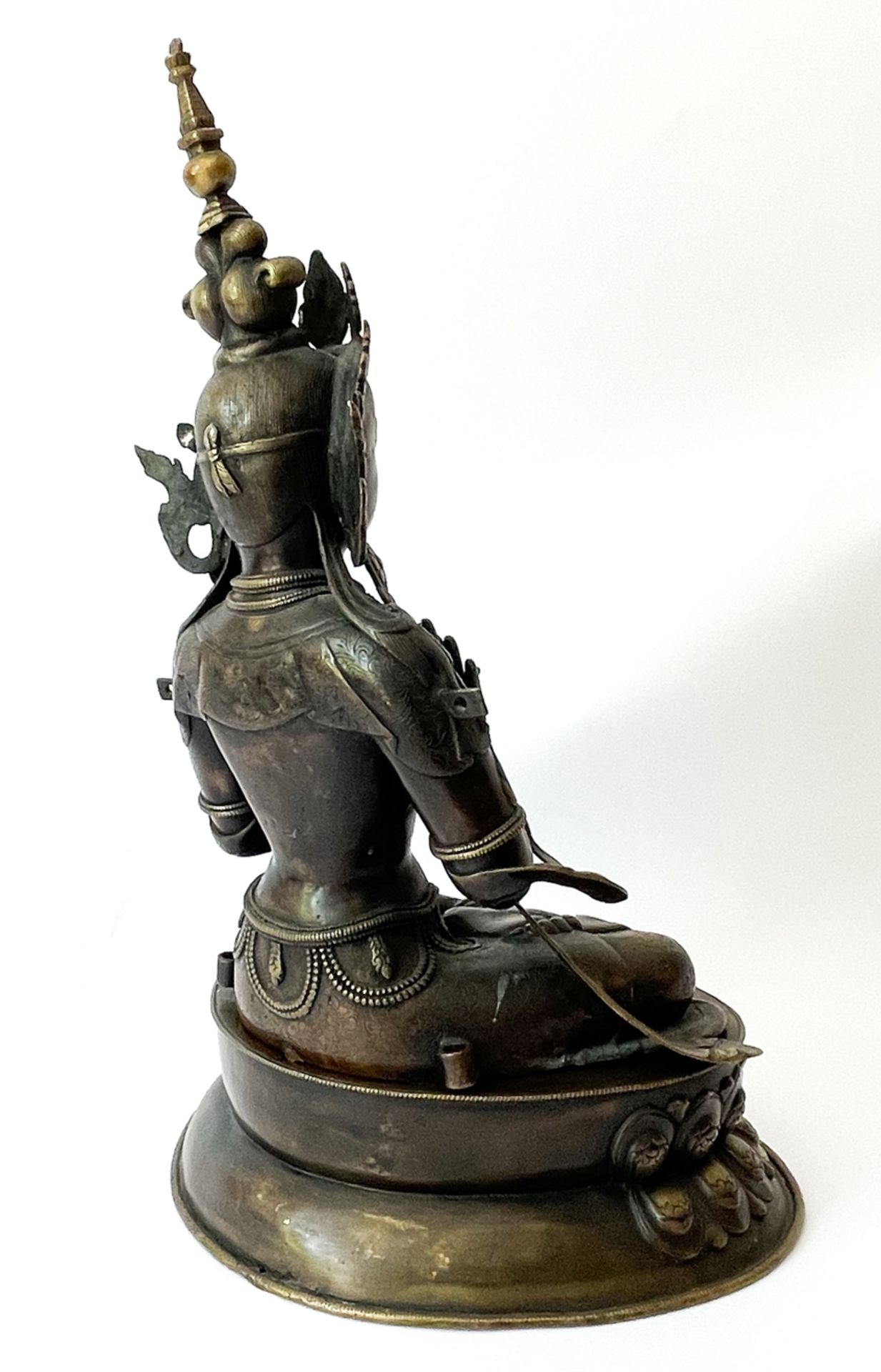 Alter Bronze Buddha - Bild 8 aus 10