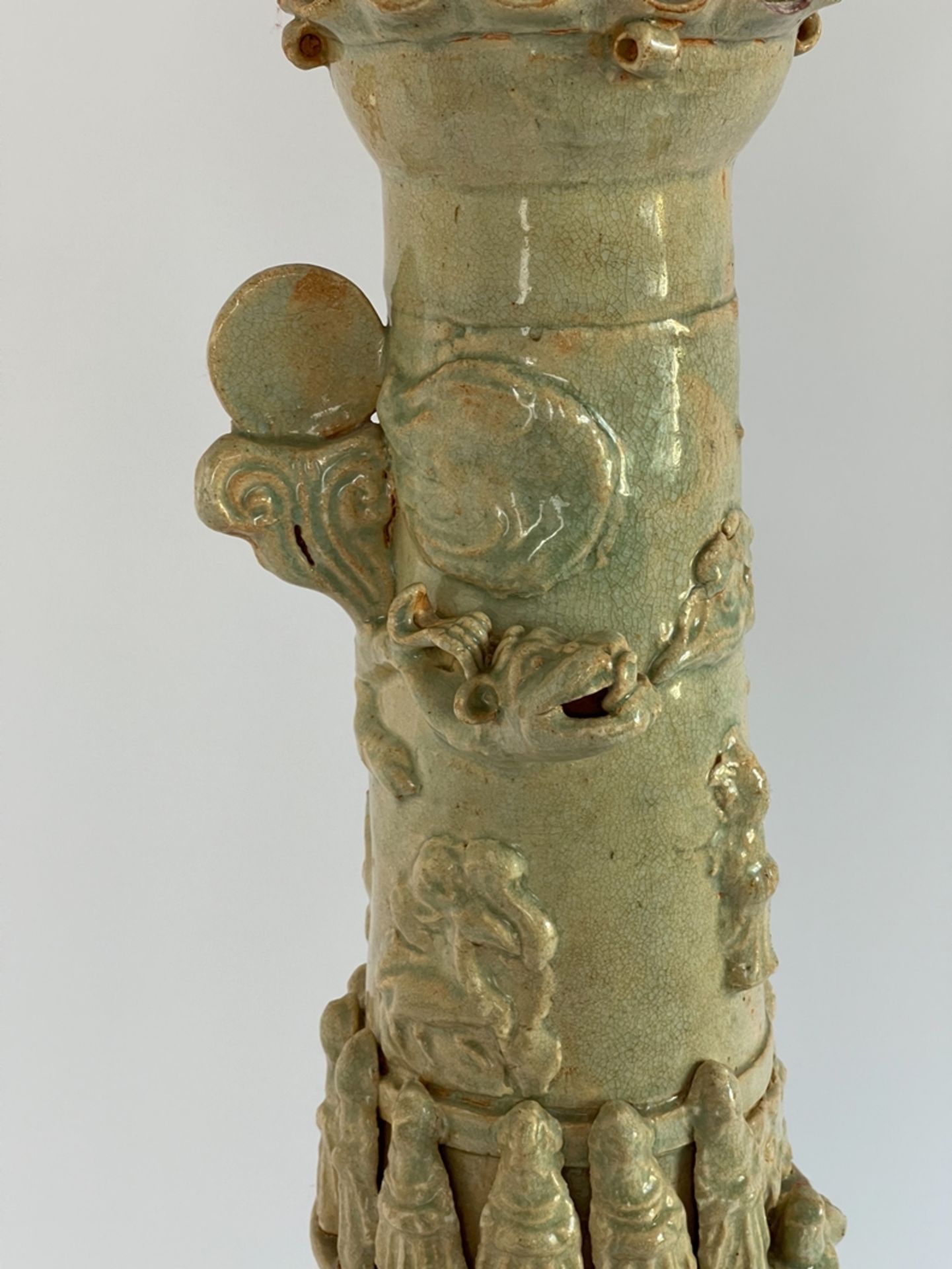Große verzierte Chinesische Urnen Vase  - Bild 2 aus 11