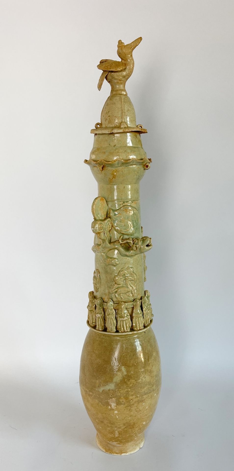 Große verzierte Chinesische Urnen Vase  - Bild 3 aus 11