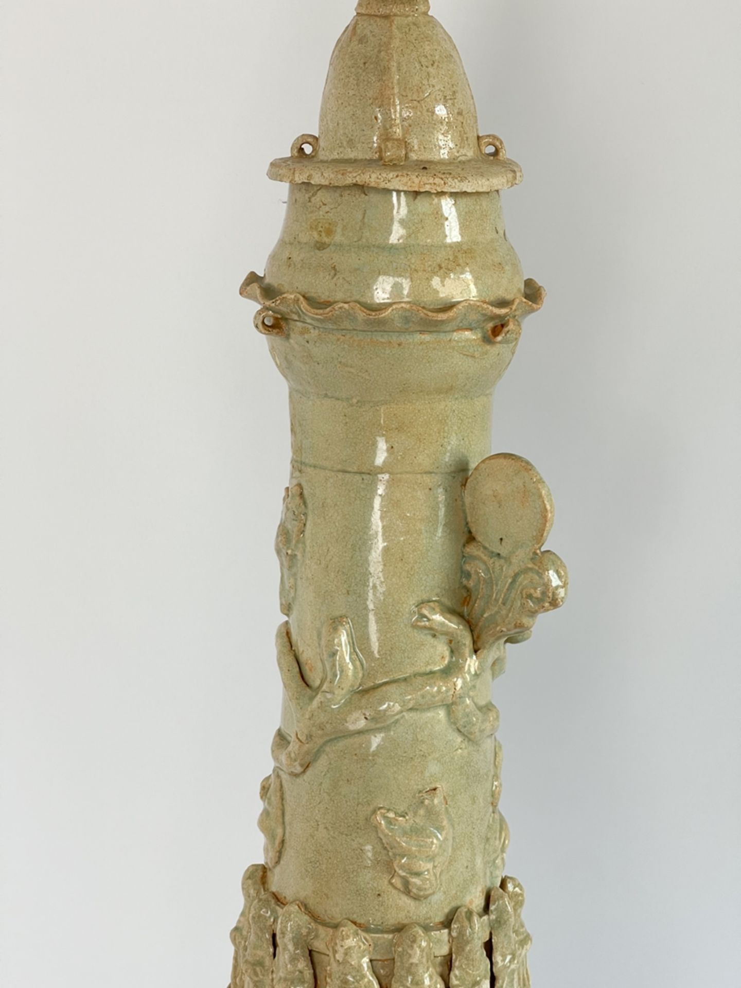 Große verzierte Chinesische Urnen Vase  - Bild 7 aus 11