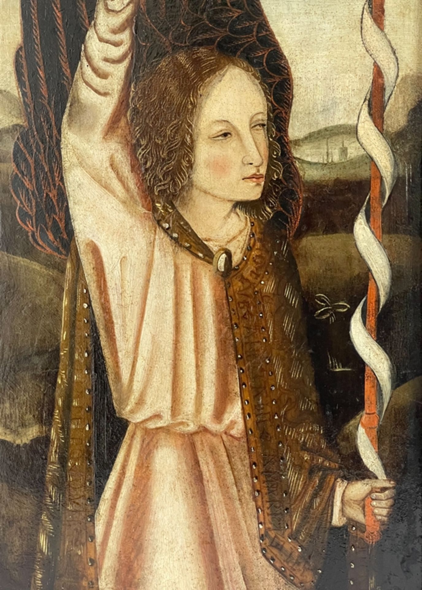 Original gotisches Gemälde Engel  - Bild 2 aus 4