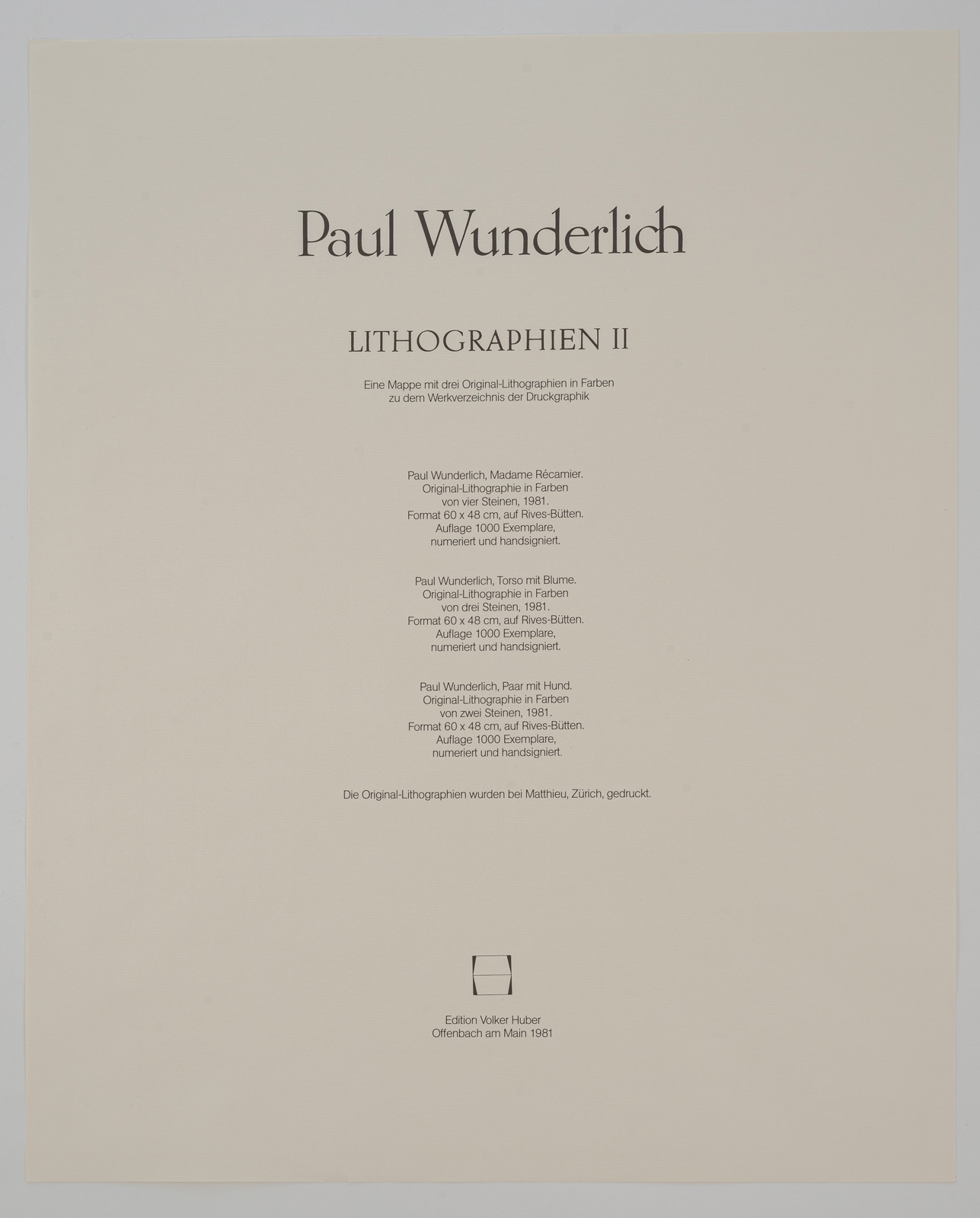Wunderlich, Paul - Image 9 of 9