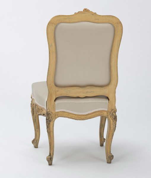 A GERMAN CARVED ADN GILTWOOD ROKOKO SIDE CHAIR - Image 4 of 5