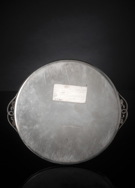 AN ART DECO SILVER TRAY - Image 2 of 3