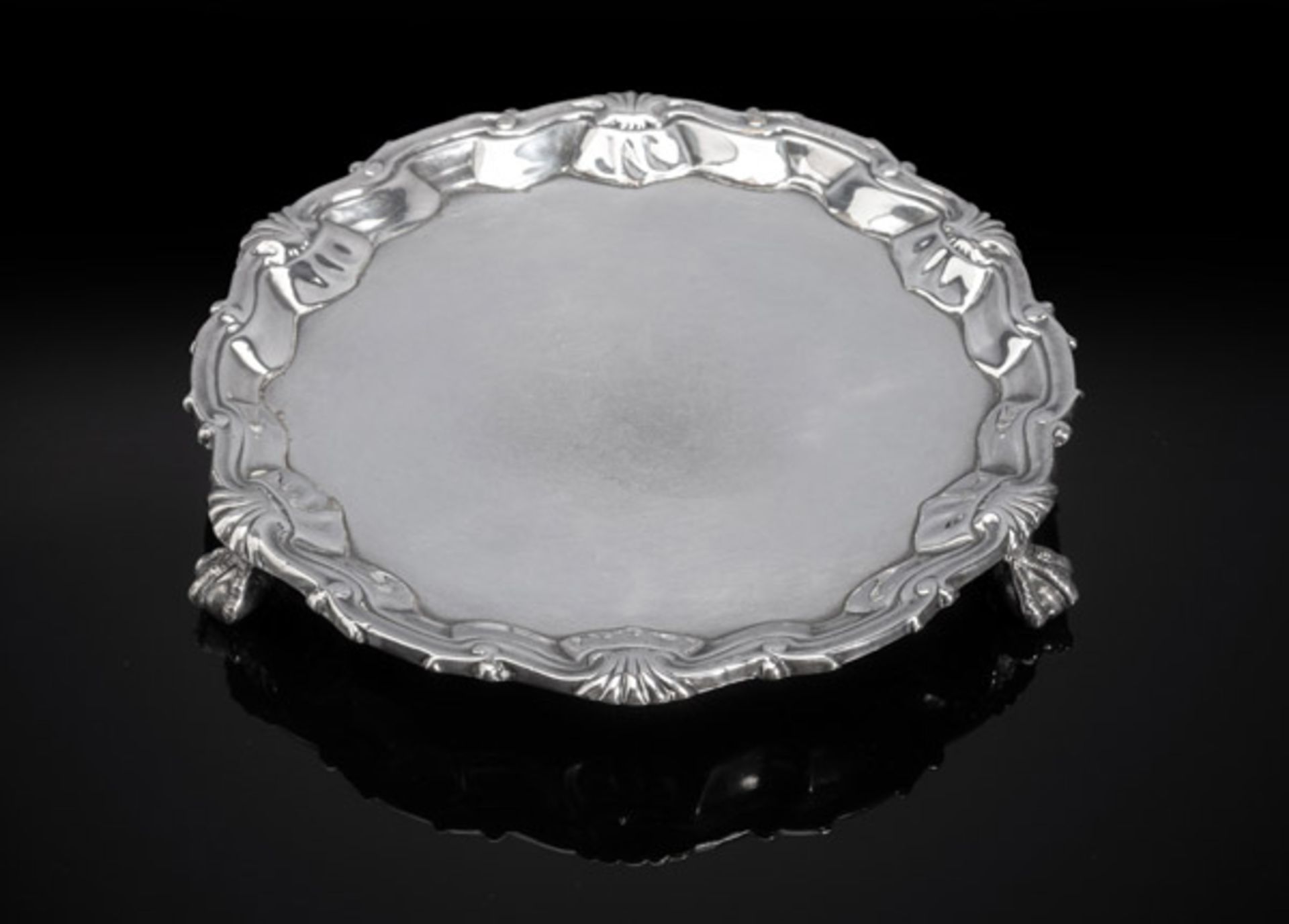 Silber-Salver - Bild 3 aus 3