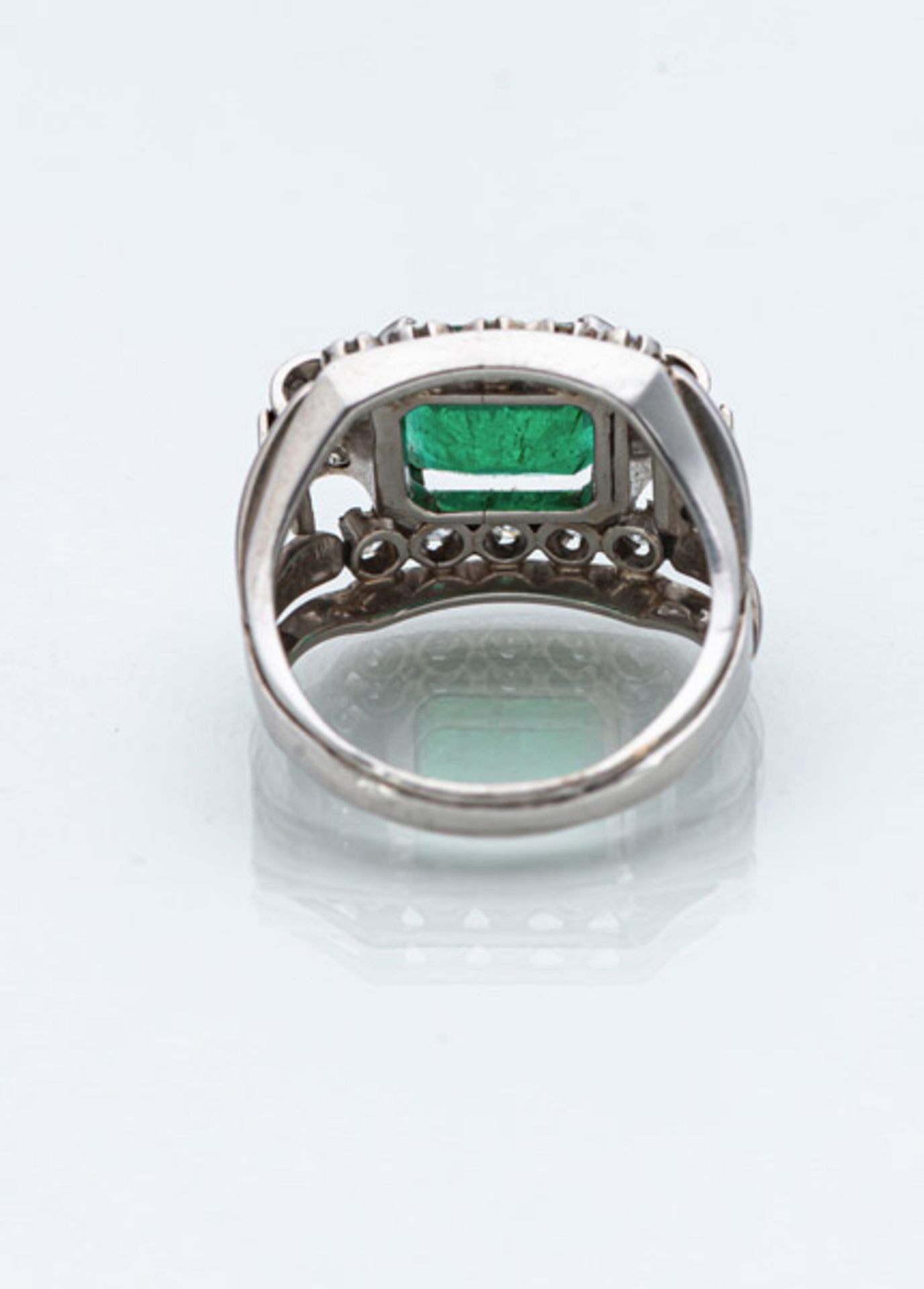 Smaragd-Diamant-Ring - Bild 2 aus 2