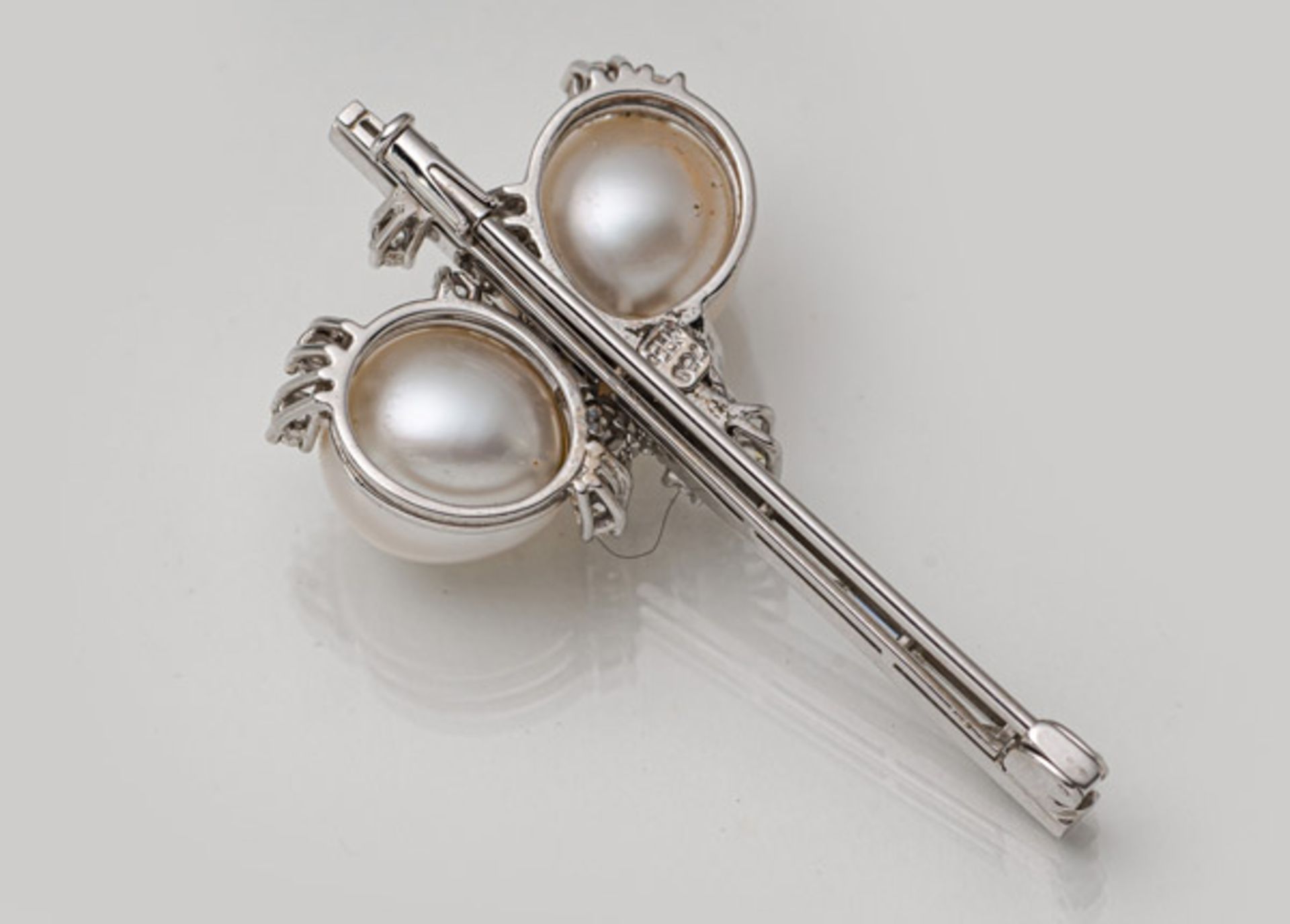 A FINE PEARL AND DIAMOND BROOCH/PENDANT - Image 3 of 3