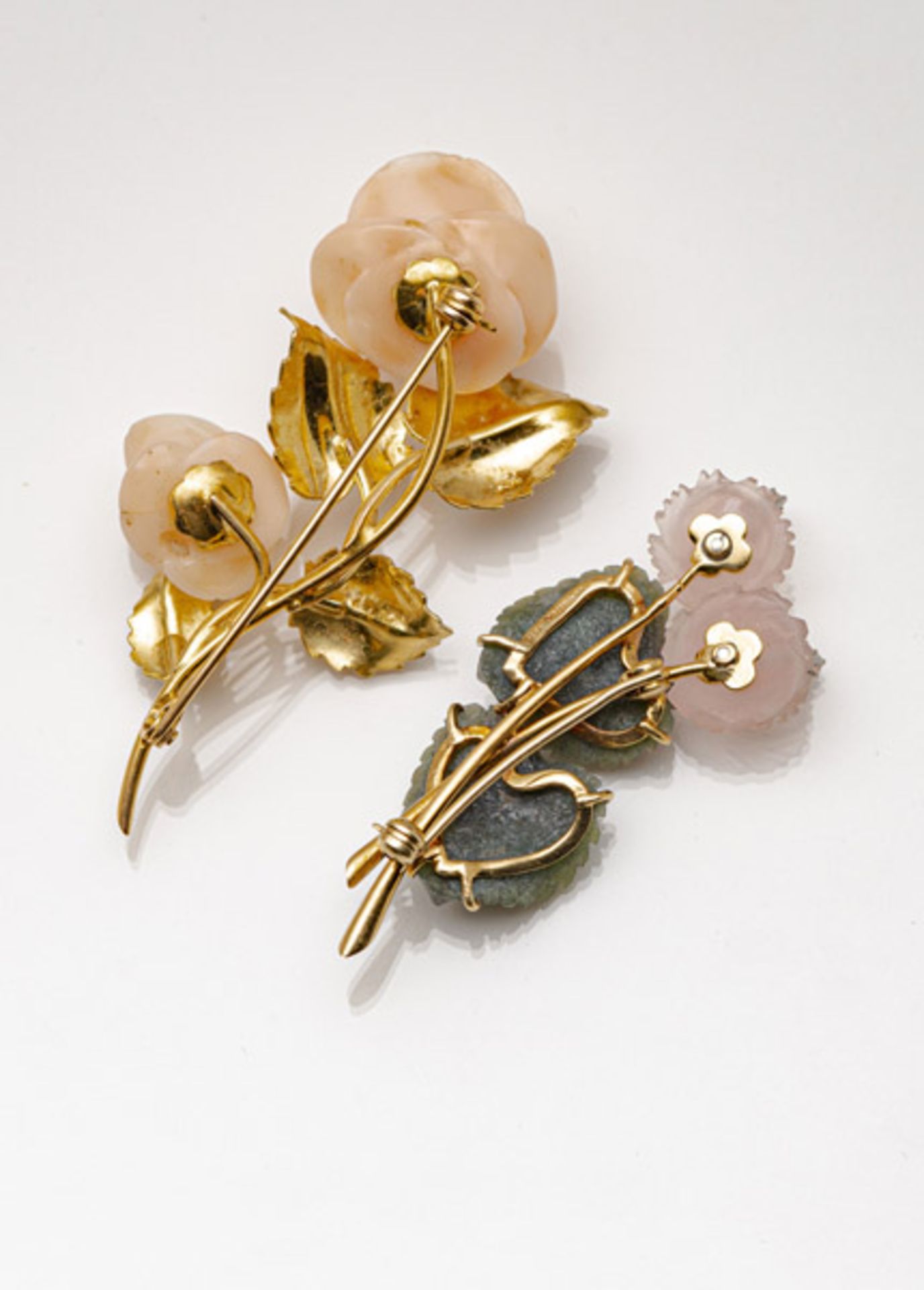 TWO FLOWER BROOCHES - Image 2 of 2