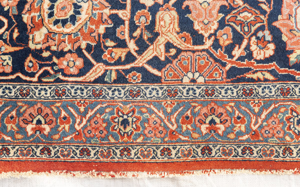 A decorative Kashan carpet with light green medallion - Image 5 of 13
