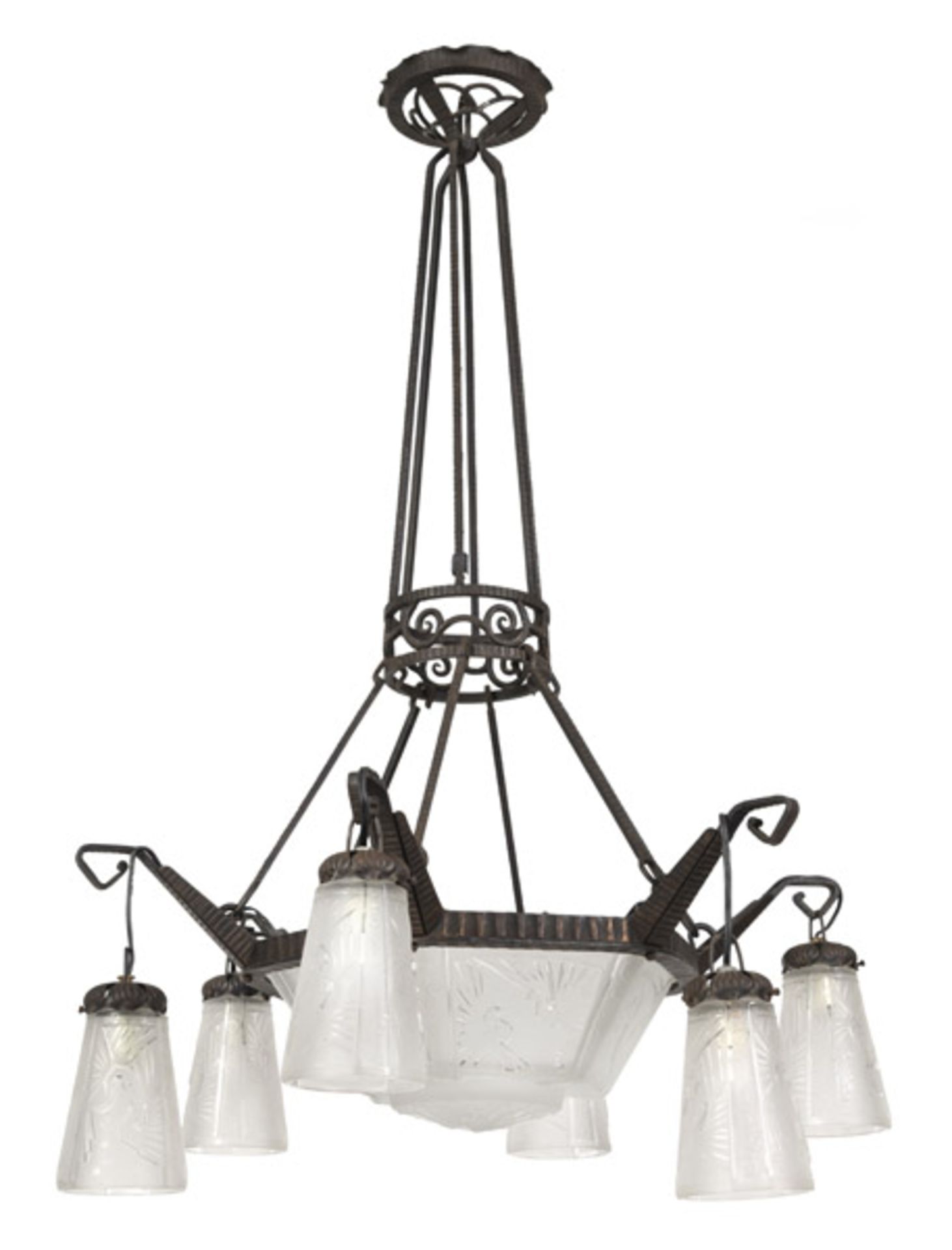 Art-Deco-Deckenlampe