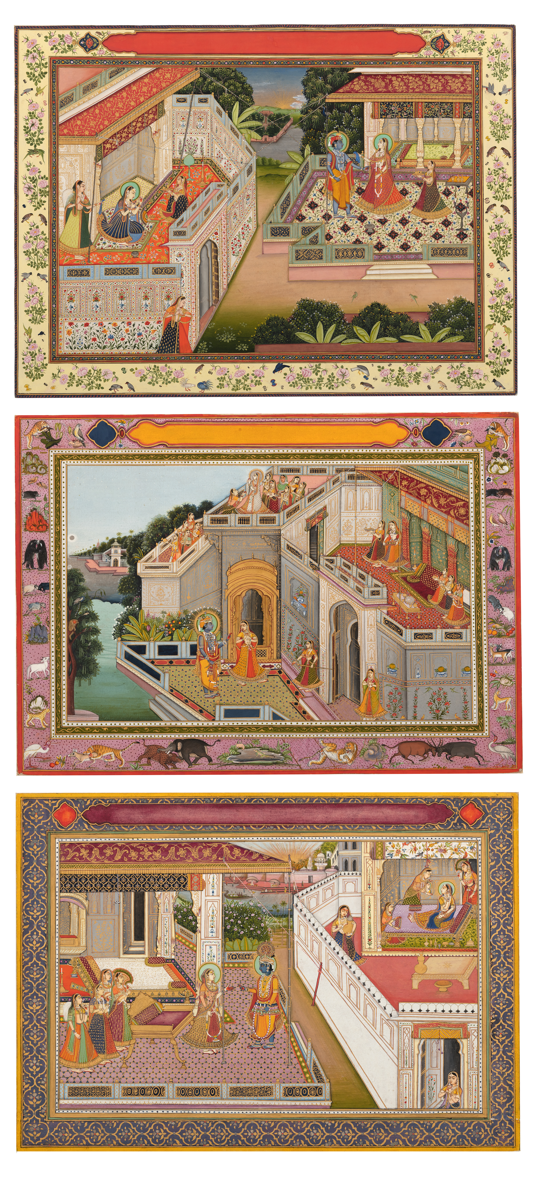 THREE FINE MINIATURE PAINTINGS