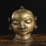 Kopf der Devi aus Bronze