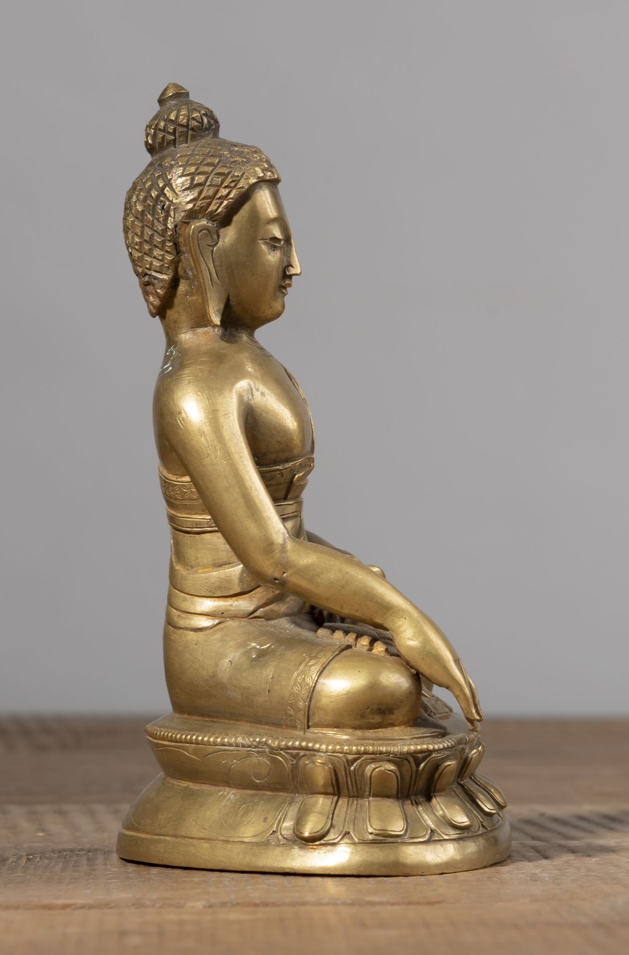Bronze des Buddha Shakyamuni - Bild 2 aus 5