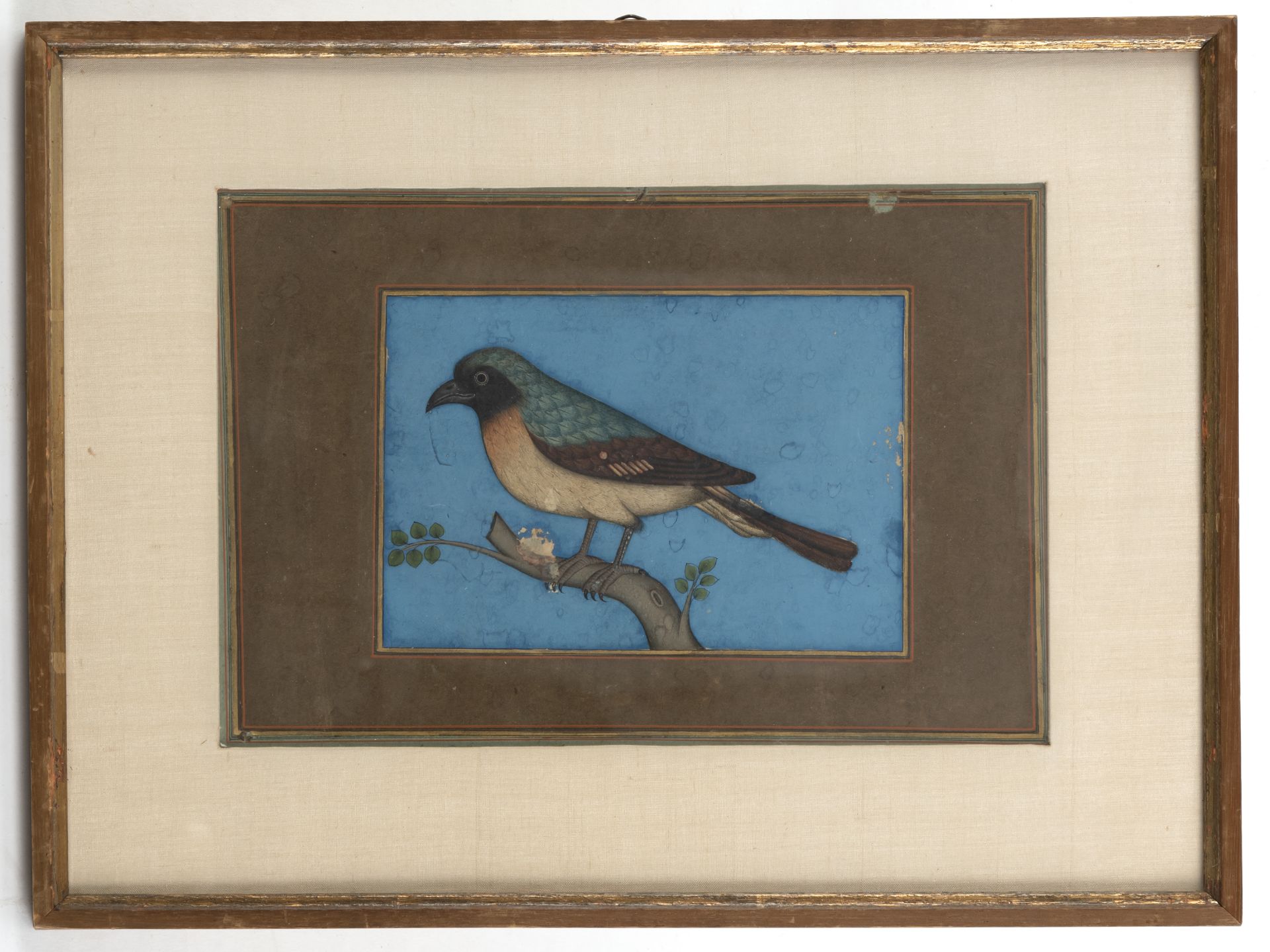 THREE MINIATURES WITH BIRDS AND HUNTER - Image 5 of 6