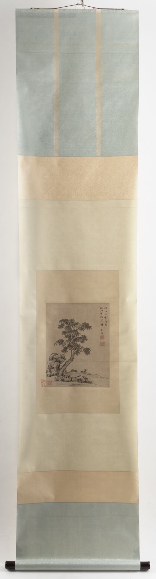 IN THE STYLE OF XIANG SHENGMO (1597-1658): SCHOLAR TREE AND STONE - Image 4 of 4