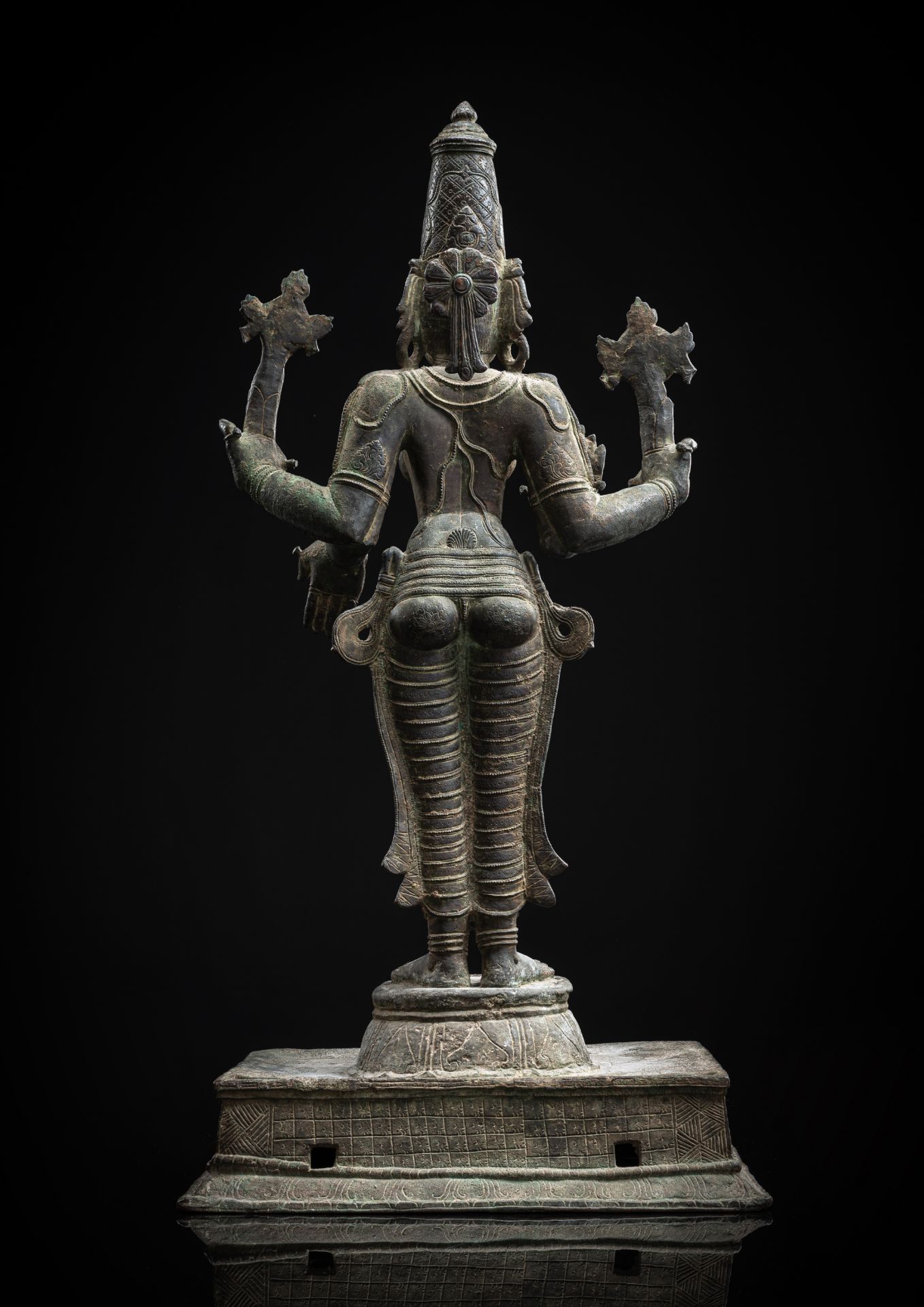 Feine und große Bronze der Vaishnavi - Bild 3 aus 8