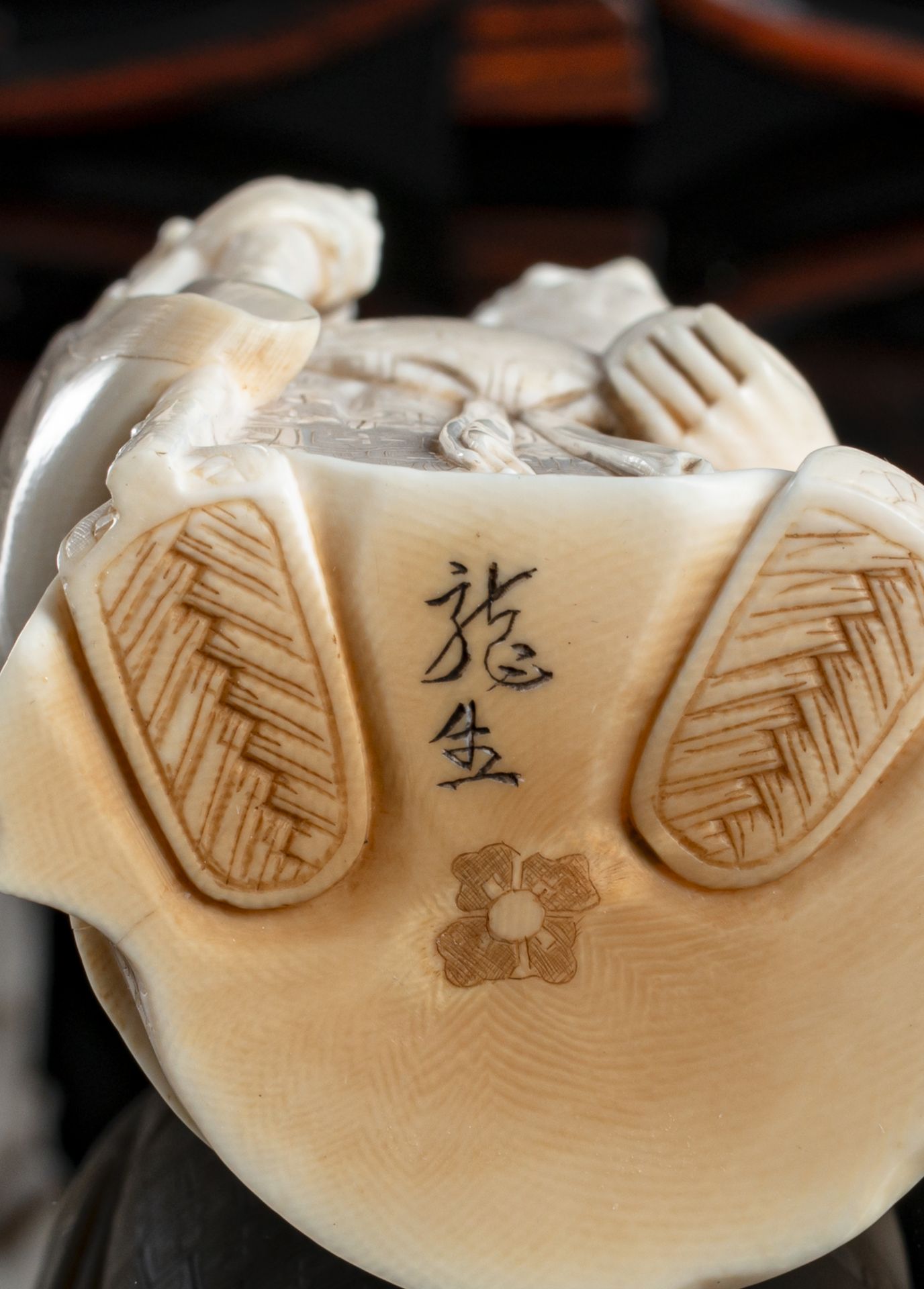 A GROUP OF SEVEN IVORY OKIMONO OF SHICHIFUKUJIN - Image 2 of 3