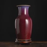Flambé-glasierte Vase