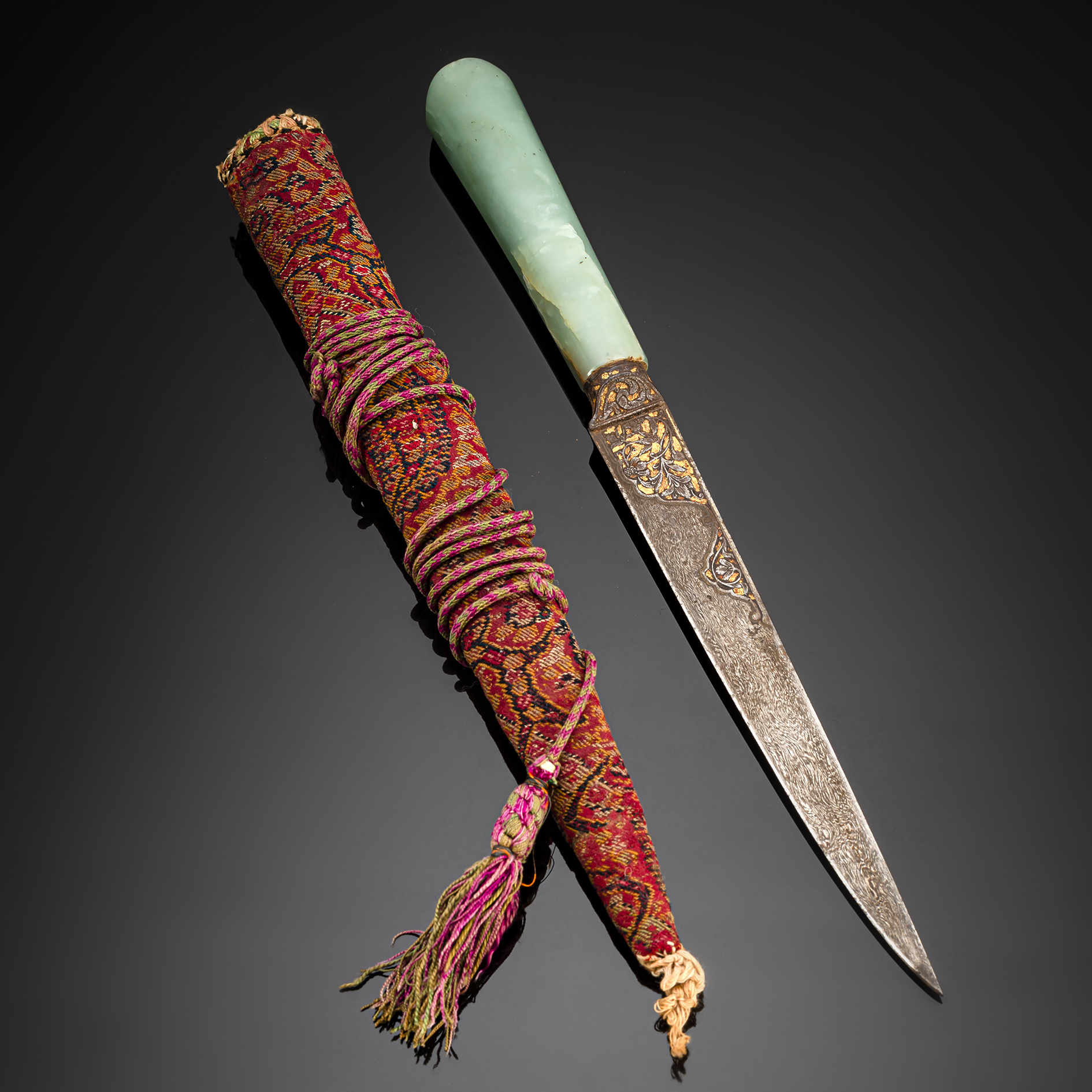 AN IRON AND JADE DAGGER