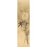 In der Art von Nagasawa Rôsetsu (1754-1799) Bambus bei Vollmond. Tusche auf Seide
