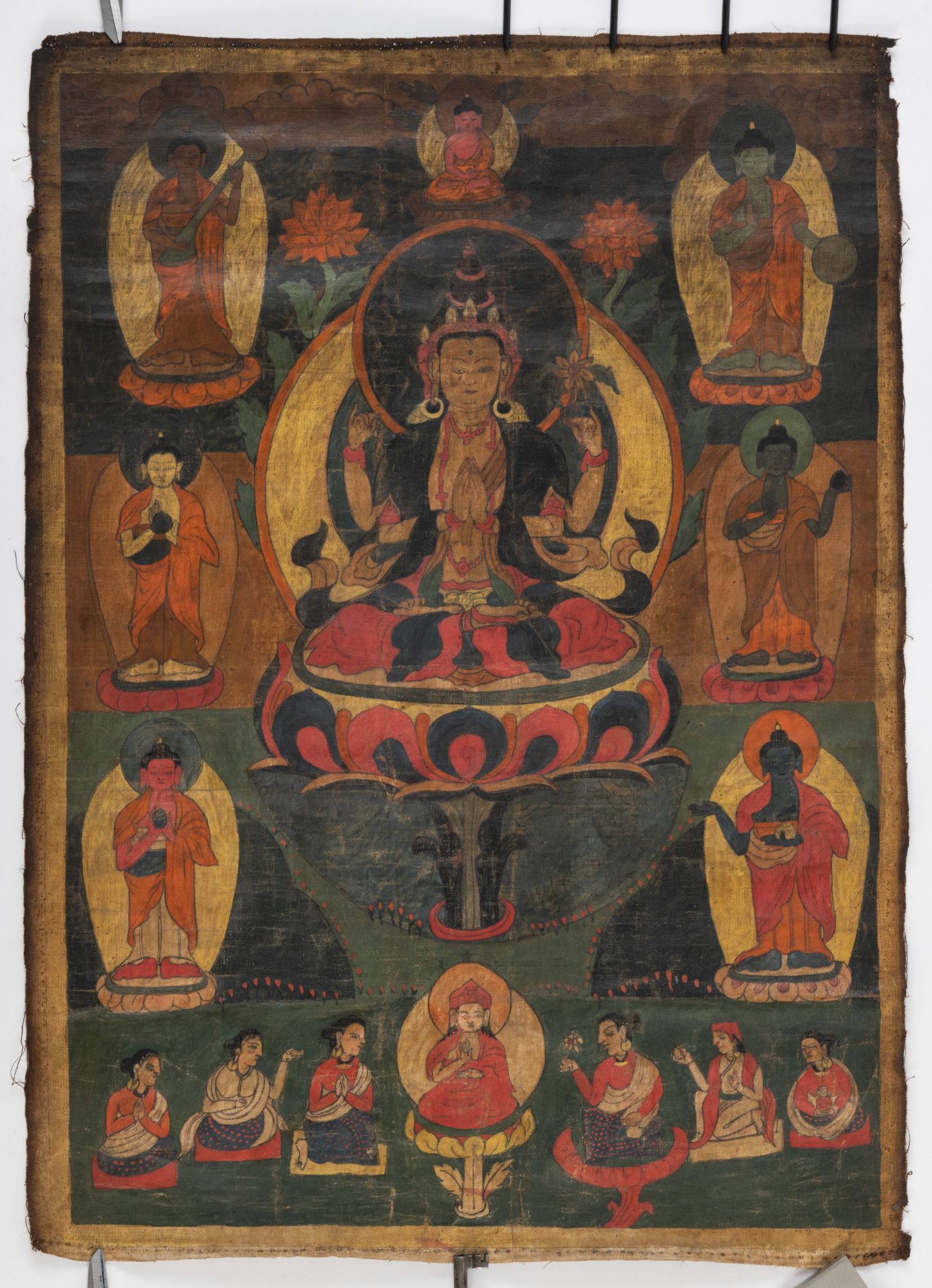 Bön-Thangka mit Darstellung des Shadakshari - Bild 2 aus 3