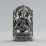 Ganesha aus Speckstein auf einem Lotos stehend