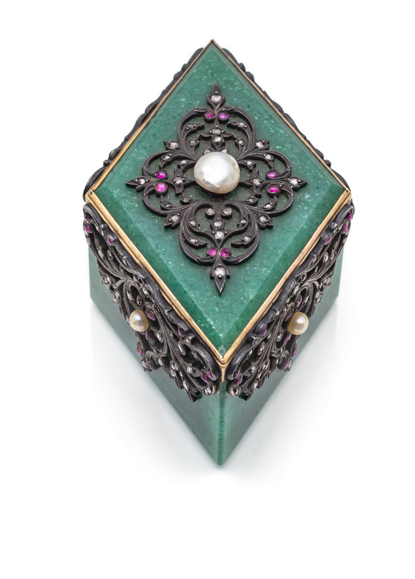 Feinste Juwelendose im höfischen Stil des 18. Jahrhunderts - Bild 2 aus 3