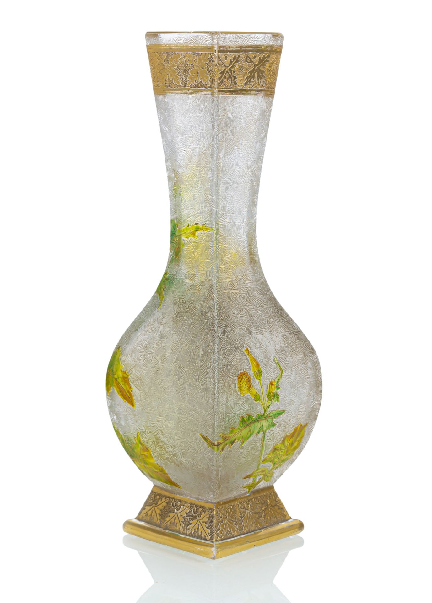 Vase with thistle decoration - Image 2 of 2