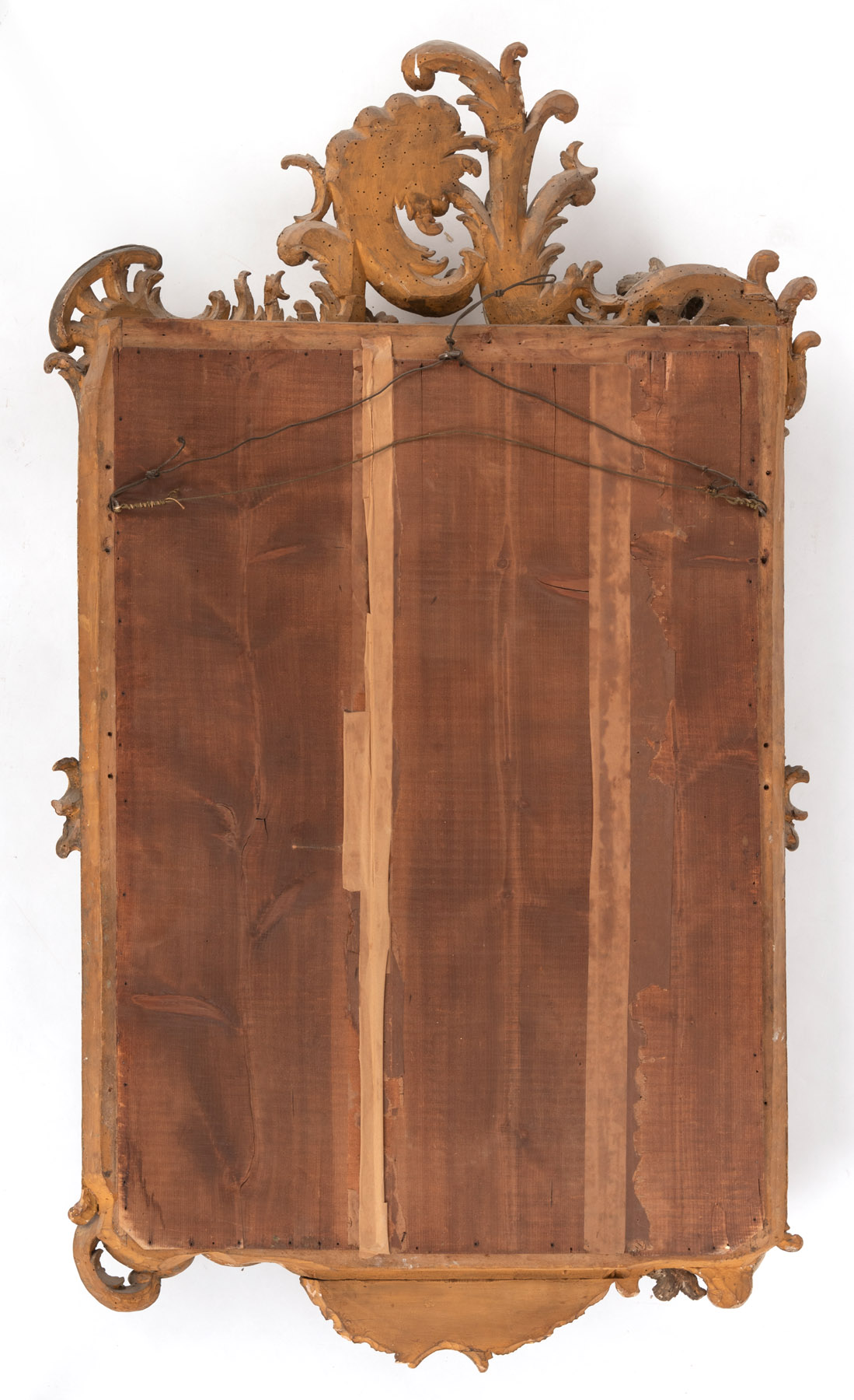 A SOUTH GERMAN CARVED AND PAINTED WOOD ROCOCO MIRROR - Image 2 of 2