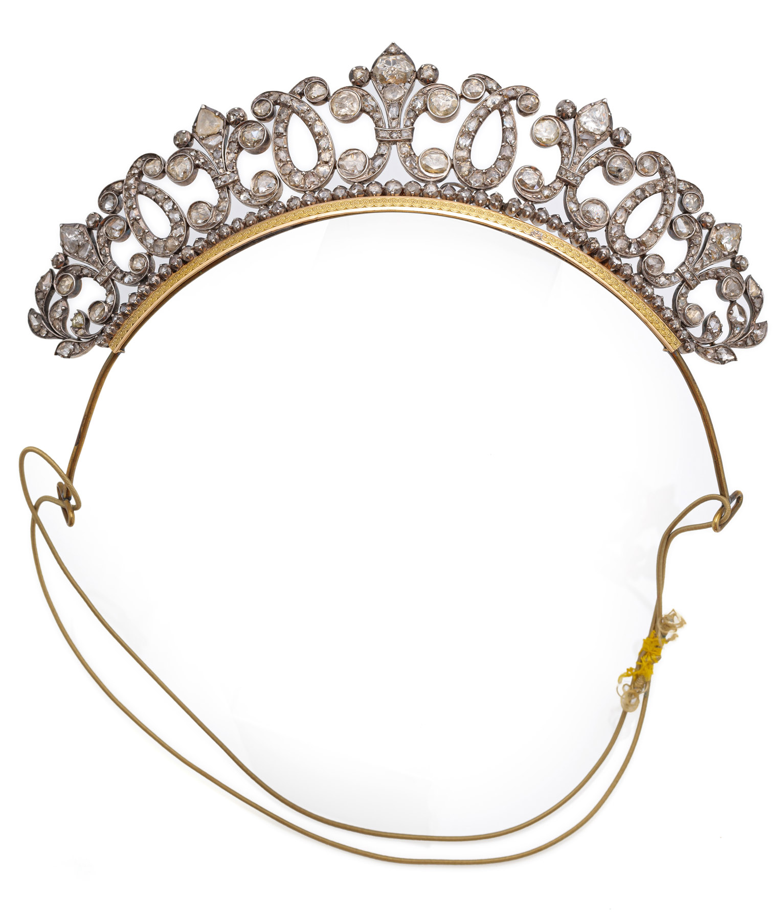 AN EXTREMELY RARE CLASSICAL TIARA WITH DIAMONDS - Image 2 of 8