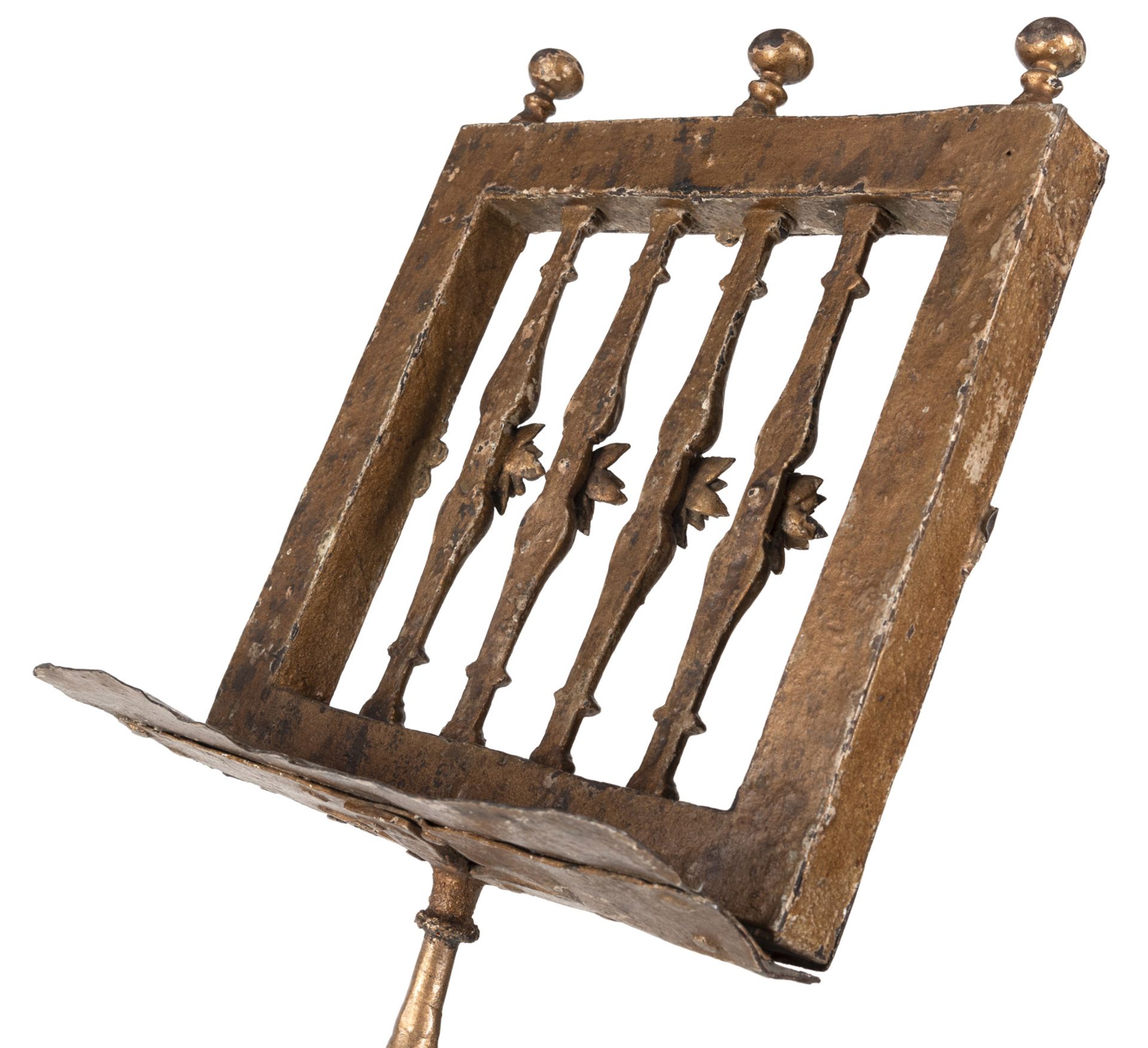 A WROUGHT IRON MUSIC STAND - Image 5 of 5