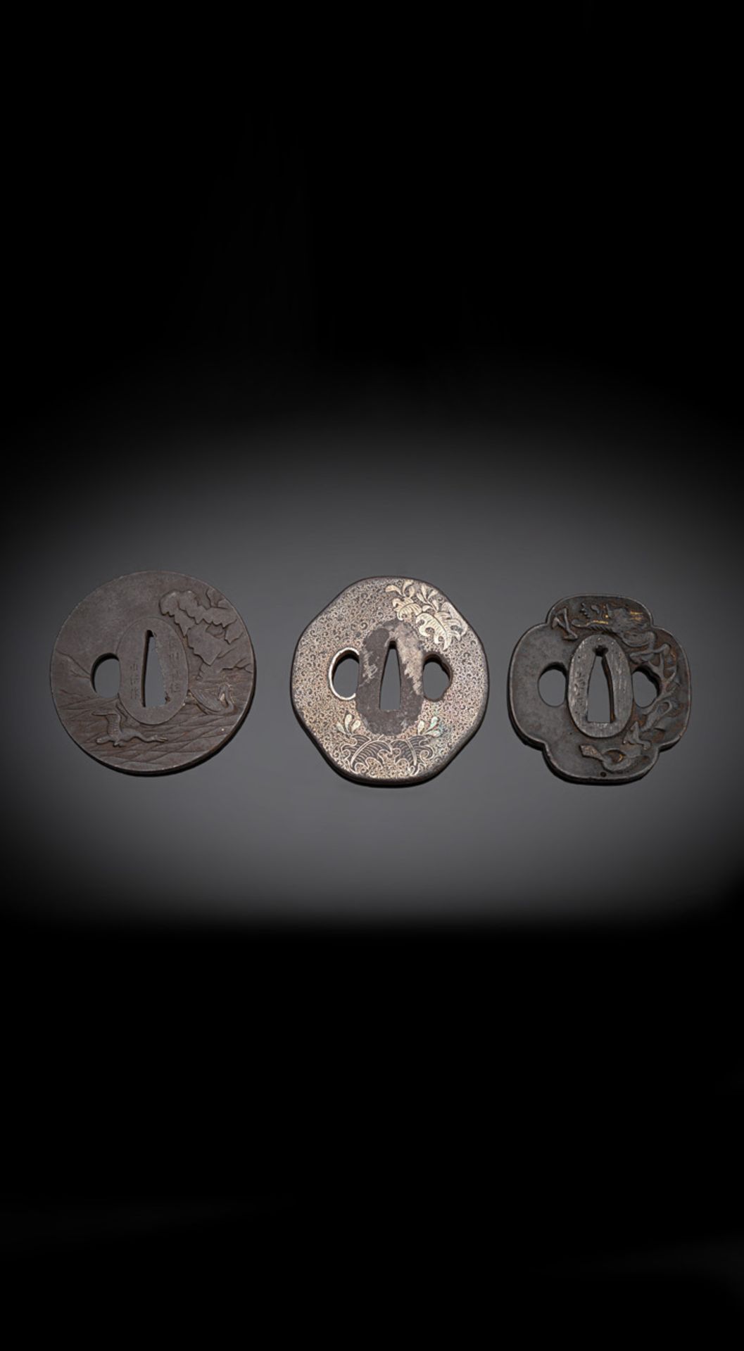 THREE IRON/SHAKUDO TSUBA