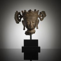 Kopf des Buddha Paree aus Bronze