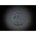 A 'THREE FRIENDS OF WINTER' SHAKUDO TSUBA