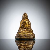 Feuervergoldete Bronze des Padmasambhava