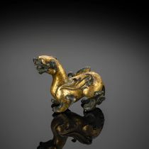 Chimäre aus feuervergoldeter Bronze
