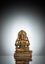 Vergoldete Bronze der Parvati