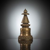 Stupa aus Bronze