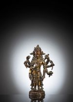 Feuervergoldete Bronze des Amoghapashalokeshvara