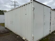 21ft storage container with roof leak