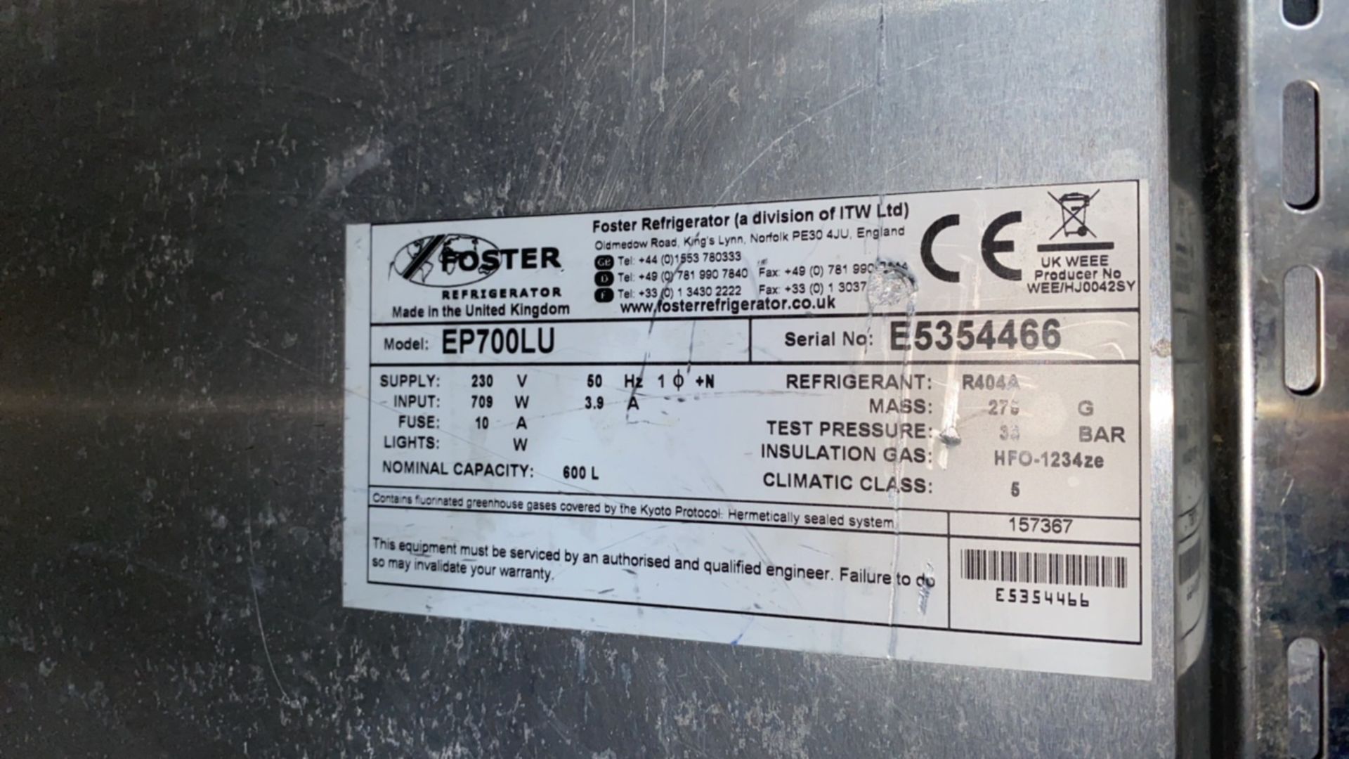 Fosters Eco Pro G2 Freezer - Image 3 of 5