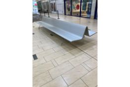 Double Sided Seating Bench x2