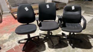 Set Of Three Office Chairs