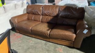 Large 3 Seater Leather Sofa
