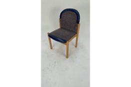 Blue Patterned Conference Chair x3